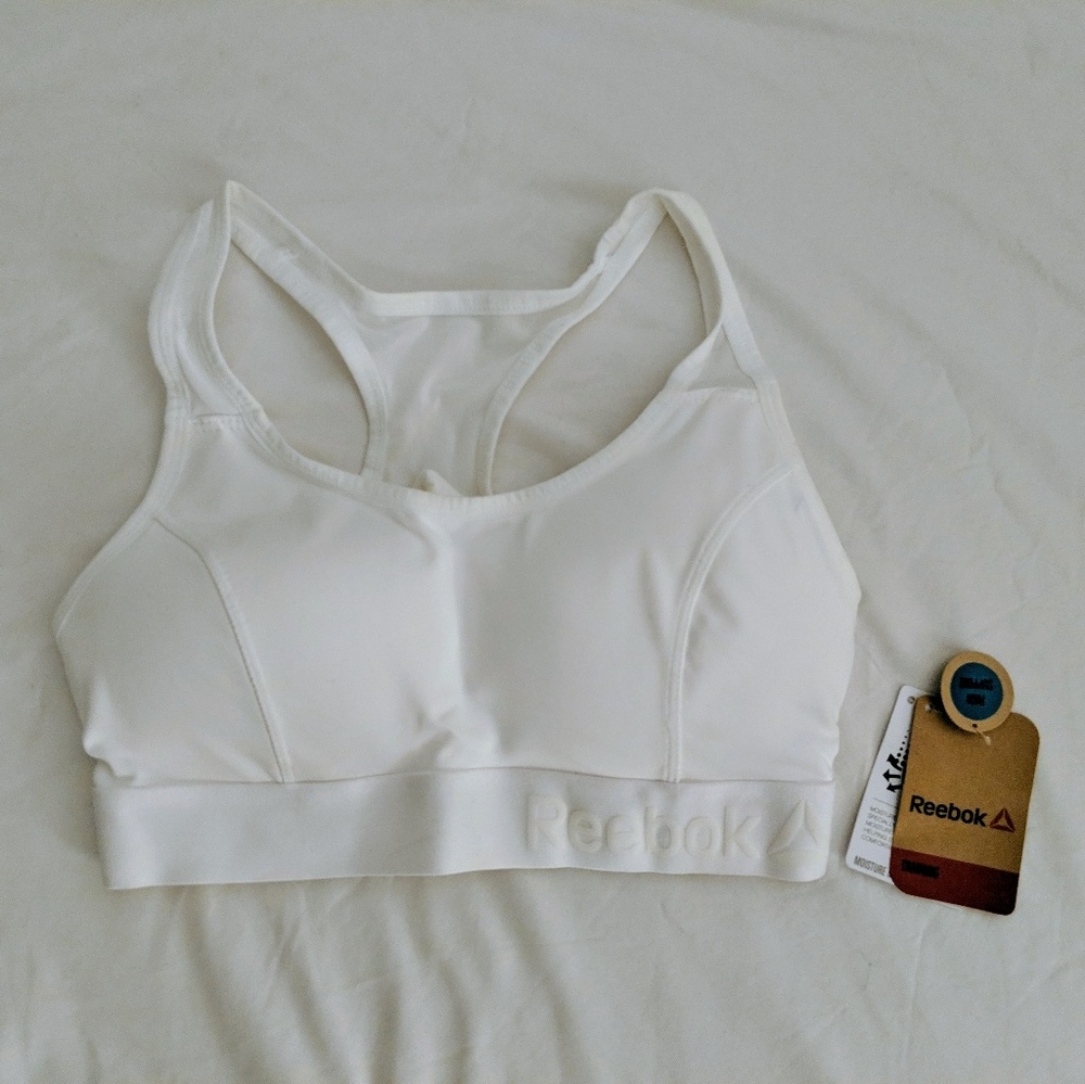Reebok White Sports Bra